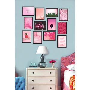 Biz Dijital Mdf Tablo Pembe Vintage Duvar Tabloları Mutfak Tabloları