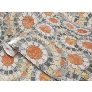 346-0519 Çini Motif Yapışkanlı Folyo 45 cm x 1 mt