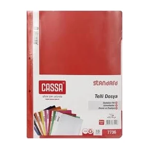 Telli Dosya 50'li Kırmızı