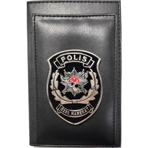 Seyhan Askeri Malzeme Polis Özel Harekat Kalemlikli Not Defteri Cüzdan (Metal Rozet)