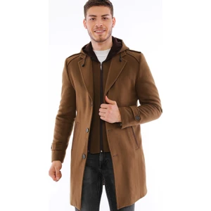 PLT8401 Dewberry Erkek Palto-Camel