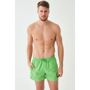 Yeşil Mıcro Kısa Düz Şort