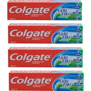 Üçlü Etki Diş Macunu 100 ml 4 Lü Paket