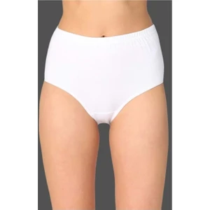 Bulut Fashion 0922 Tutku Kadın Beyaz 6'lı Paket Pamuklu Ribana Bato Külot