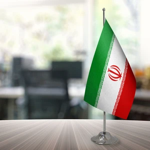 Iran Masa Bayrağı Direksiz 15 x 22,5 cm