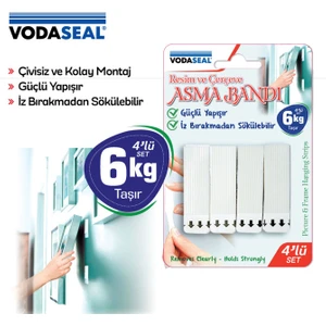 Vodaseal Resim ve Çerçeve Asma Bandı 4 Lü Set