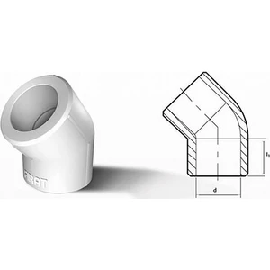 45X25 Açık Dirsek Pprc