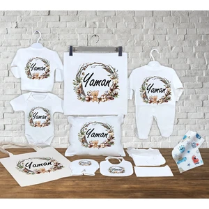 Minito Baby 13 Parçadan Oluşan Isme Özel Organik Hastane Çıkışı Seti