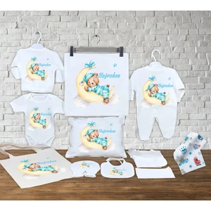 Minito Baby 13 Parçadan Oluşan Isme Özel Organik Hastane Çıkışı Seti