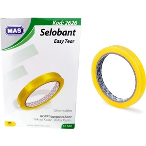 Mas Bant Büro Ofis 12 mm x 66 M 12'li