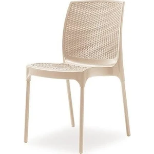 6 Adet Novussi Sunny Rattan Kolsuz Sandalye Kapiçino