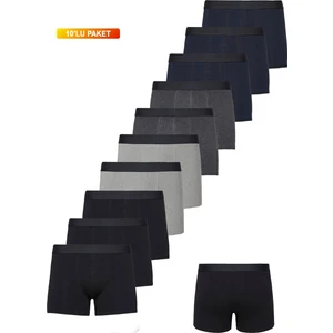 Erkek Karışık Basic Boxer 10'lu Ekonomik Paket UMFANG0002Y