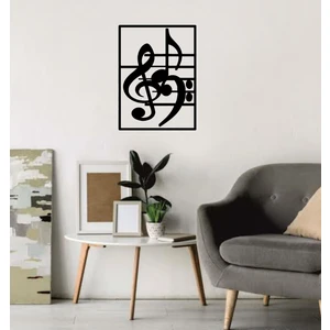 Şirin Lazer Müzik Nota Ahşap Mdf Dekoratif Duvar Dekoru Tablo