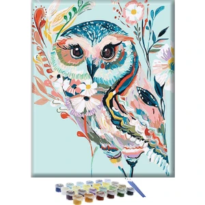 Sayılarla Boyama Seti - Baykuş