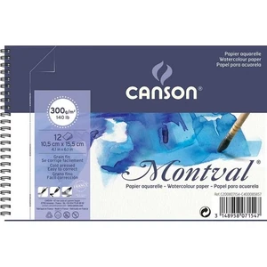 Montval Spiralli Suluboya Defteri Blok 300 gr A5 14 x 21 cm 12 Sayfa