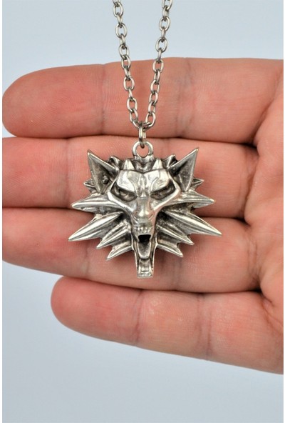 Bu Farklı The Witcher Eskitme Antik Gümüş Kaplama Erkek Kadın Kolye