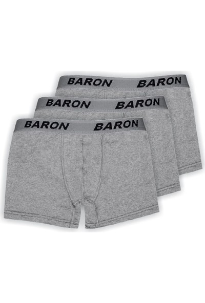 Baron 6 Lı Paket Erkek Penye Likralı Pamuklu Boxer