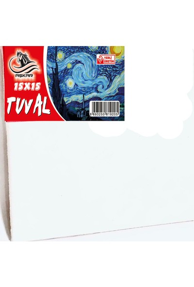 Aşkar 15 x 15 cm Tuval 5 Adet
