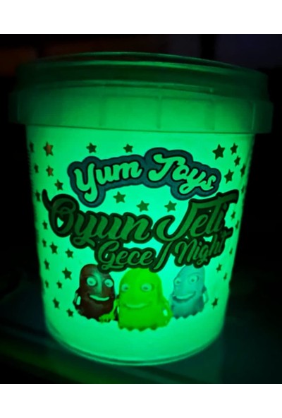 Yum Toys Yumtoys Gece - Karanlıkta Parlayan Slime - Fosforlu Neon Slime 140 Gr.
