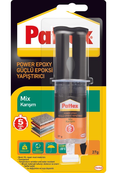 Henkel Pattex Universal Mix Epoksi Yapıştırıcı 27 gr