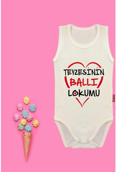 Babixkids Teyzesinin & Anneannesinin Ballı Lokumu Yazılı 2'li Zıbın Set
