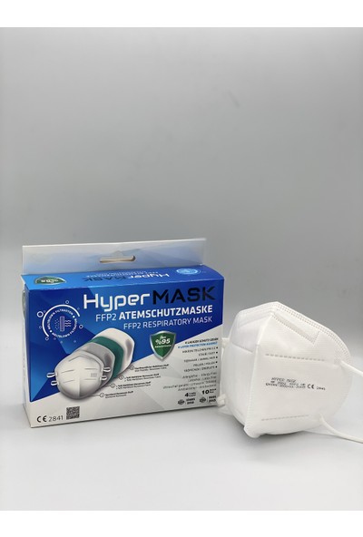 Hypermask HP2002 Ffp2 N95 Koruyucu Maske 10'lu Paket