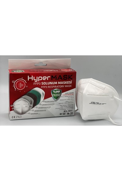 Hypermask HP2003FFP3 N95 Koruyucu Maske 10'lu Paket