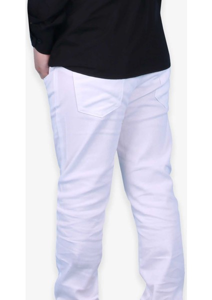 Erkek Çocuk Gabardin Pantolon Beyaz (5-12 Yaş) fiyatları