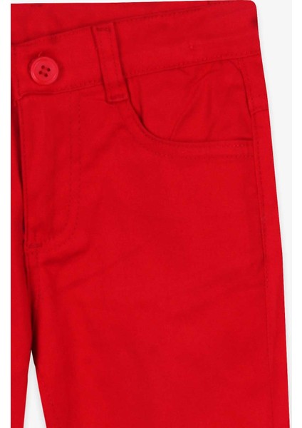 Erkek Çocuk Gabardin Pantolon Kırmızı (5-14 Yaş) indirimleri