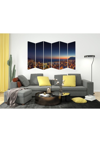 Gece Şehir Manzarası Mdf TABLO-1551 Model-B