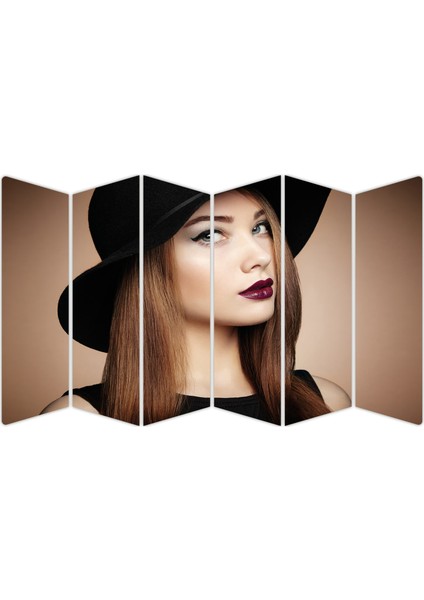 Kadın Saç Modeli Kuaför Mdf TABLO-1026 Model-B