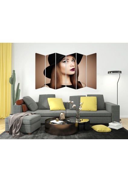 Kadın Saç Modeli Kuaför Mdf TABLO-1026 Model-B