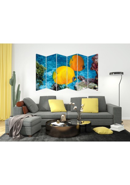 Deniz Altı Balıklar Mdf TABLO-1795 Model-B
