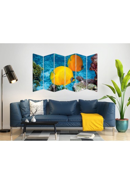 Deniz Altı Balıklar Mdf TABLO-1795 Model-B