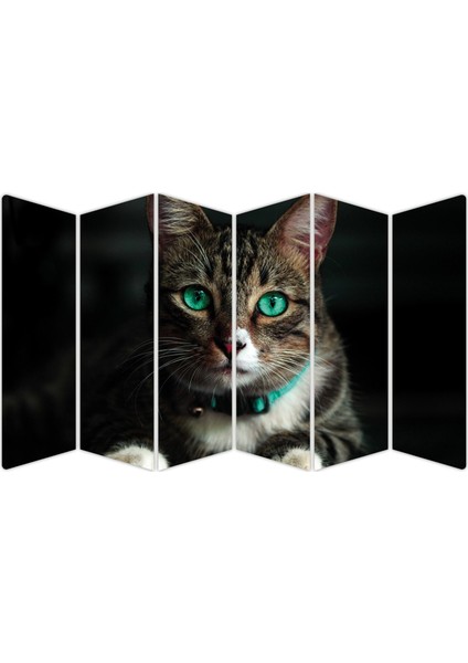 Yeşil Gözlü Kedi Mdf TABLO-2777 Model-B