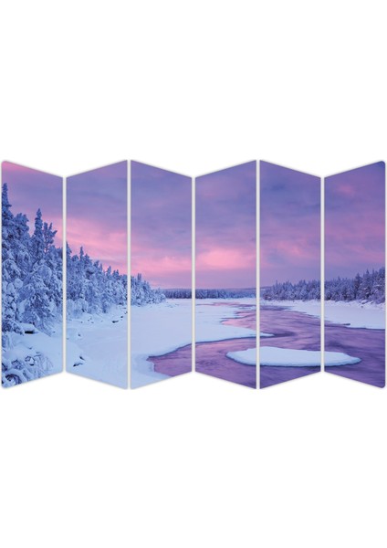 Kar Buz Donmuş Nehir Mdf TABLO-0689 Model-B