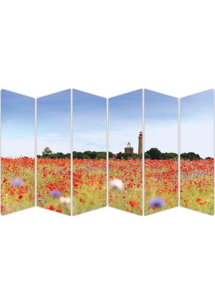 Gelincik Çiçeği Fener Mdf TABLO-0812 Model-B