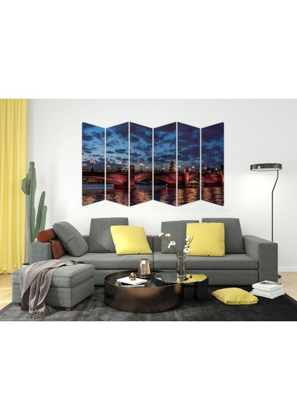 Gece Şehir Köprü Manzarası Mdf TABLO-1542 Model-B fiyatları