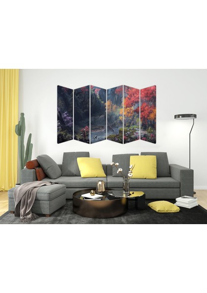 Orman Manzarası Boyama Mdf TABLO-3151 Model-B