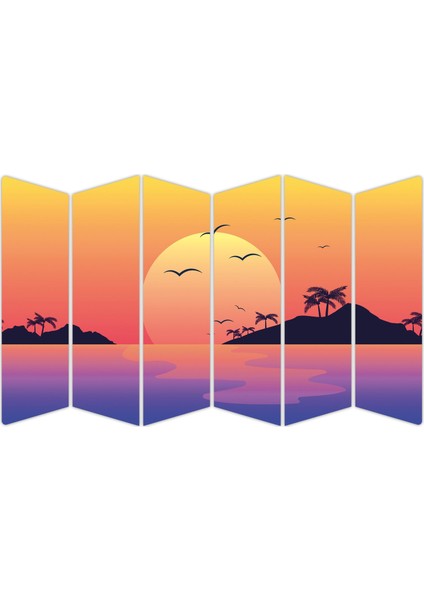 Gün Batımı Sunset Mdf TABLO-1430 Model-B