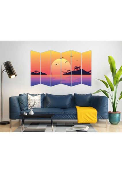 Gün Batımı Sunset Mdf TABLO-1430 Model-B