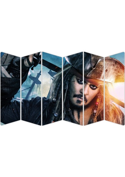 Karayip Korsanları Jack Sparrow Mdf TABLO-3071 Model-B