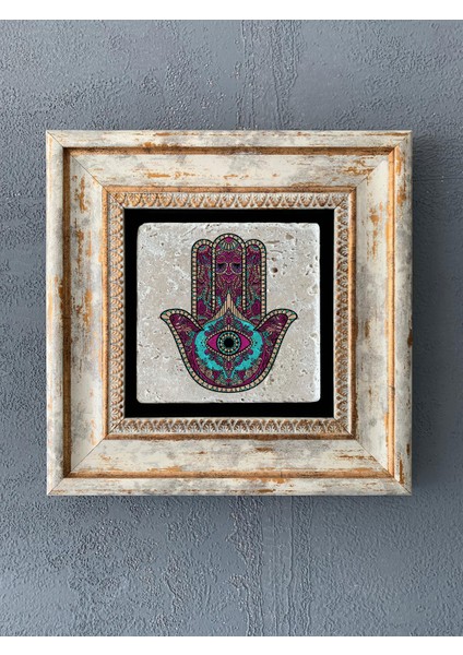 Decor Çerçeveli Taş Duvar Dekoru 20 x 20 cm CDD1-40-537