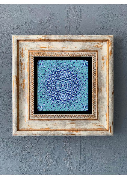 Decor Çerçeveli Taş Duvar Dekoru 20 x 20 cm CDD-40-1007