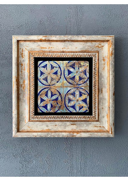 Decor Çerçeveli Taş Duvar Dekoru 20 x 20 cm CDD-40-1013