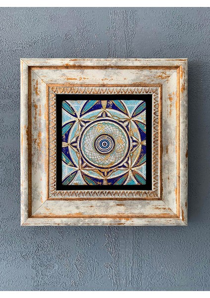 Decor Çerçeveli Taş Duvar Dekoru 20 x 20 cm CDD-40-1014