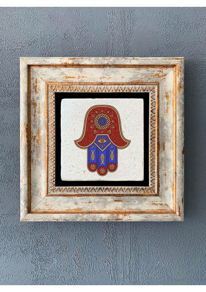 Decor Çerçeveli Taş Duvar Dekoru 20 x 20 cm CDD-40-1023