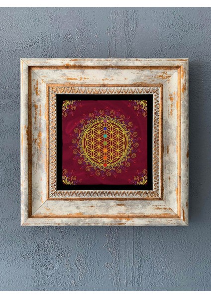 Decor Çerçeveli Taş Duvar Dekoru 20 x 20 cm CDD-40-1024