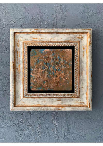 Decor Çerçeveli Taş Duvar Dekoru 20 x 20 cm CDD-40-1048