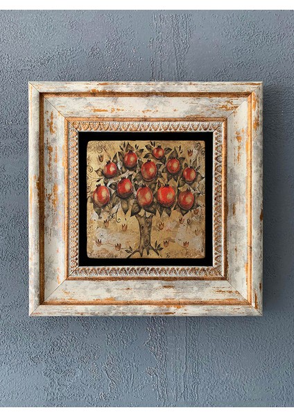 Decor Çerçeveli Taş Duvar Dekoru 20 x 20 cm CDD-40-1070